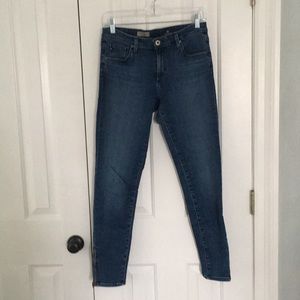 Ag skinny zippered ankle jeans